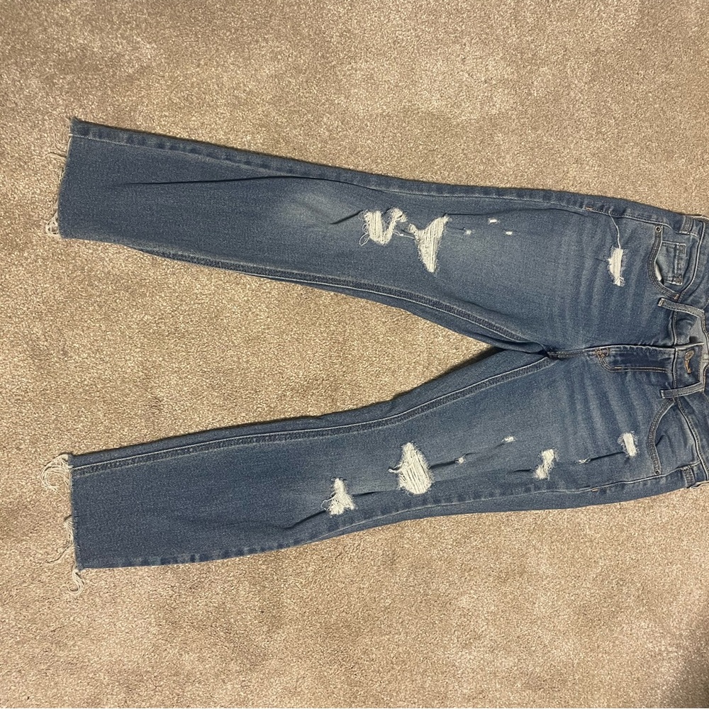 Old Navy Blue Ankle Cropped Jeans